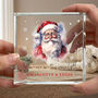 Personalised Traditional Santa 'Nice List' Crystal Token, thumbnail 3 of 9