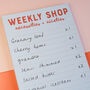 Necessities And Niceties Weekly Shopping List Pad, thumbnail 4 of 6