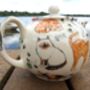 Two Cup Teapot In Cats And Kittens Design, thumbnail 4 of 10