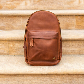 Personalised Leather Classic Backpack/Rucksack, 2 of 12