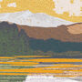 Carron Valley Reservoir Scottish Poster Print, thumbnail 3 of 4