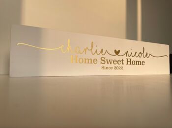 Home Sweet Home Personalised Sign, 2 of 5