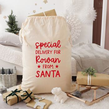Personalised Santa Sack For Christmas Presents, 6 of 6