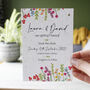 Wildflower Recycled Paper Plantable Save The Dates, thumbnail 4 of 8