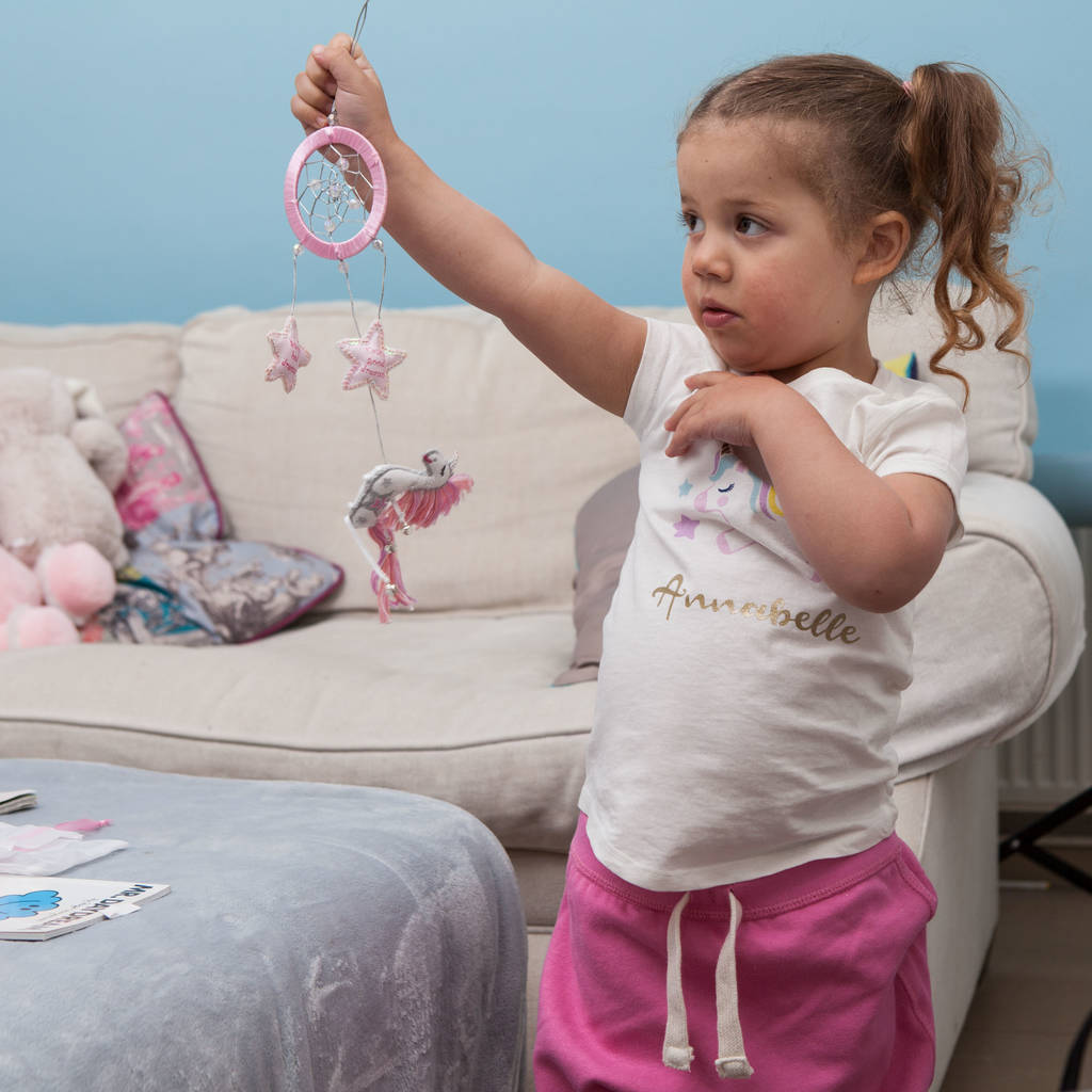 Unicorn Dreamcatcher For Little Girls Bedrooms By Percy and Nell