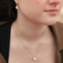 Mother Of Pearl Heart Lock Necklace, thumbnail 4 of 4