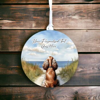 Personalised Cocker Spaniel Dog Beach Walk Collection, 4 of 8
