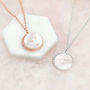Rose Gold Plated And Mother Of Pearl Bead Necklace, thumbnail 1 of 5
