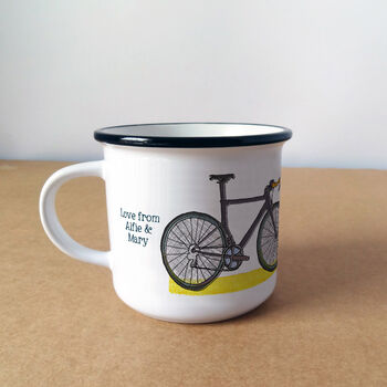 Personalised Seriously Fast Dad Cyclists Gift Mug, 2 of 12