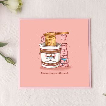 Cute Ramen Greetings Card, 8 of 8