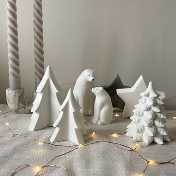 Concrete Christmas Trees Ornaments, 3 of 3