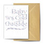 Baby It's Cold Outside Plantable Christmas Cards, thumbnail 1 of 2