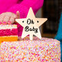 'Oh Baby' Baby Shower Cake Topper, thumbnail 1 of 6
