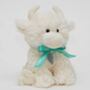 Personalised Highland Cow Soft Toy Cream, thumbnail 1 of 5