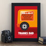 Personalised Funny Dad Print Gift For Fathers Day, thumbnail 2 of 4