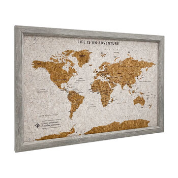 Push Pin World Map Board Travel Gifts, 7 of 9