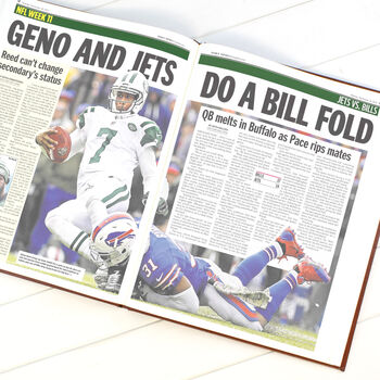 Buffalo Bills Personalised Gift Newspaper Book, 10 of 11