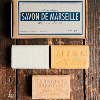 Savon De Marseilles Soap Set Of Three, 6 of 7
