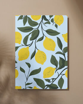 Lemon Art Print, Citrus Prints, Fruit Art, 5 of 7