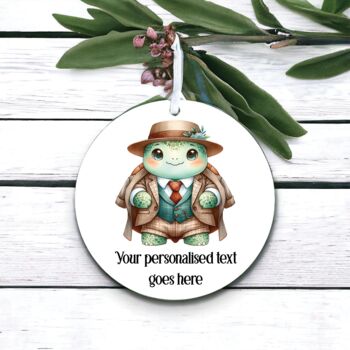Personalised Turtle In A Suit Decoration Gift, 2 of 2