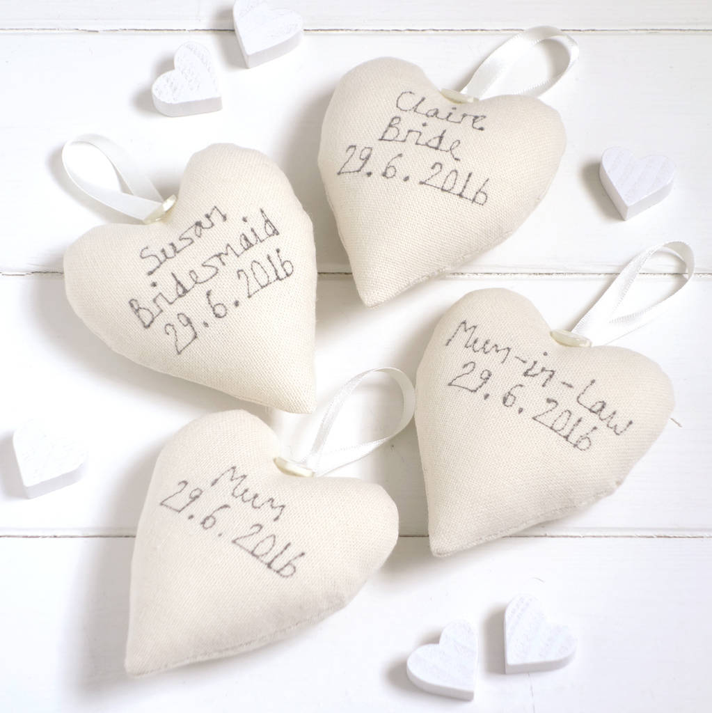 Personalised Hanging Heart Bridesmaid Gift, 1 of 12