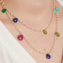 Pearl And Gemstone Gold Plated Silver Layering Necklace, thumbnail 6 of 9
