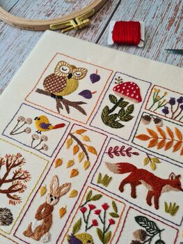 Autumn Splendour Hand Embroidery Kit, 5 of 12