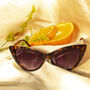 Curved Classic Cat Eye Sunglasses In Tortoise Shell, thumbnail 1 of 2