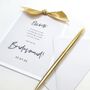 Vellum Bow Will You Be My Bridesmaid Card, thumbnail 2 of 12