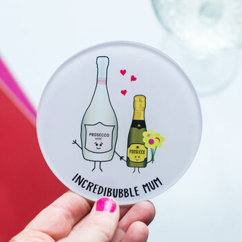 Funny Prosecco Coaster For Mum, 2 of 6