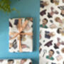 Tv Detective Gift Wrap | 90s Mystery Wrapping Paper, thumbnail 4 of 8