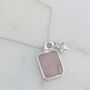 The Duo Rose Quartz Necklace, Sterling Silver, thumbnail 4 of 11