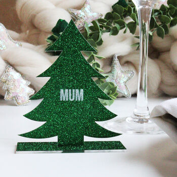 Personalised Christmas Tree Personalised Place Setting, 9 of 9