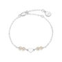 Baroque Pearl And Heart Bracelet – Adjustable Sterling Silver Girls Jewellery | Christening, Flower Girl, Communion Gift, thumbnail 2 of 4