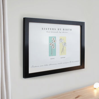 Mothers Day Gifts Personalised Birth Flowers Framed Print, 6 of 9