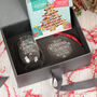 Merry Christmas Message Stemless Glass With Chocolate Tree And Decoration Gift Boxed Set, thumbnail 5 of 7