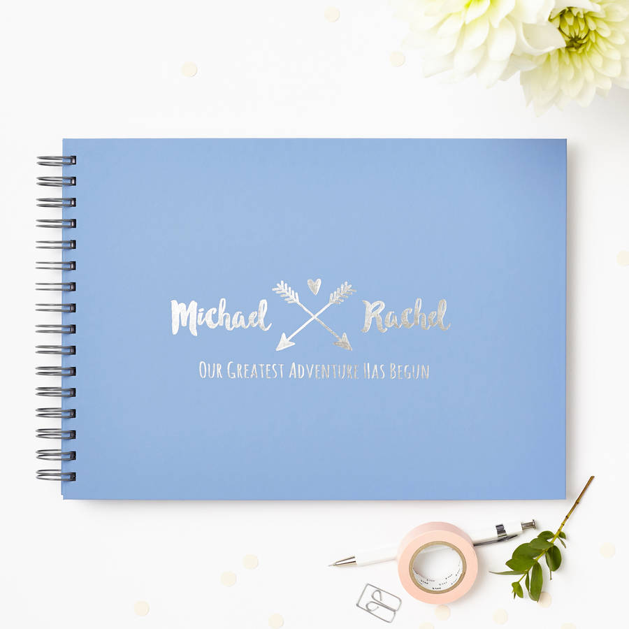 Personalised Couple's Wedding Guest Book, 1 of 8