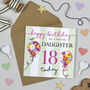 Blooming Balloon Daughter 18th Birthday Card, thumbnail 1 of 2