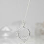 Celestial Star Medium Silver Infinity Pendant, thumbnail 3 of 7