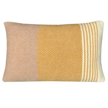 Festivity Wool Cushion Yellow Rectangle, 3 of 6