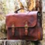 Personalised Hand Crafted Laptop Bag Gift For Him, thumbnail 4 of 12
