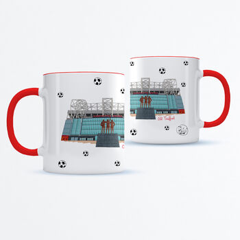 Personalised Man Utd Mug, Old Trafford Stadium, 3 of 9