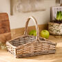 Vintage Wicker Storage Basket, thumbnail 3 of 7