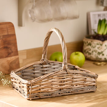 Vintage Wicker Storage Basket, 3 of 7