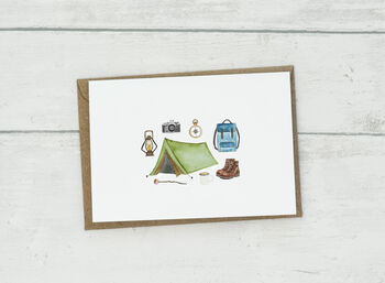 Personalised Camping Greetings Card, 4 of 5