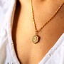 Personalised Simple Initial Gold Plated Necklace, thumbnail 4 of 12
