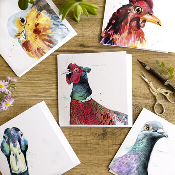 'Quirky Birds' Pack Of Five Blank Greeting Cards, 7 of 7