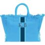 Personalised Annie Stripe Fringe Shoulder Tote Beach Bag, thumbnail 8 of 12