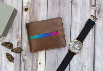 Pride Brown Leather Wallet With Coin Pocket, 3 of 6