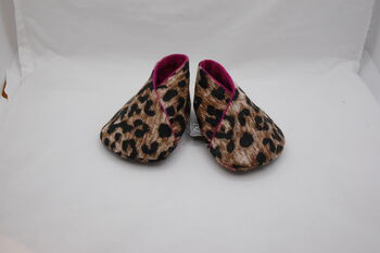 Leopard Print Eco Baby Shoes, 5 of 6